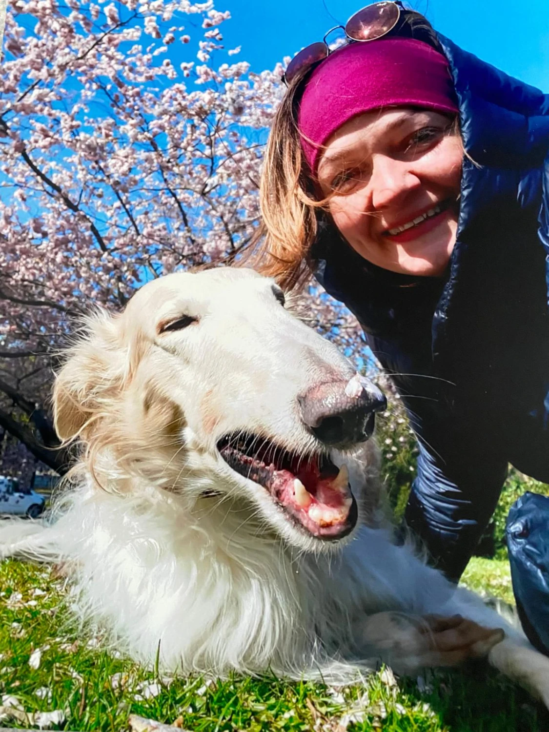 Annamaria Strötz mit hund